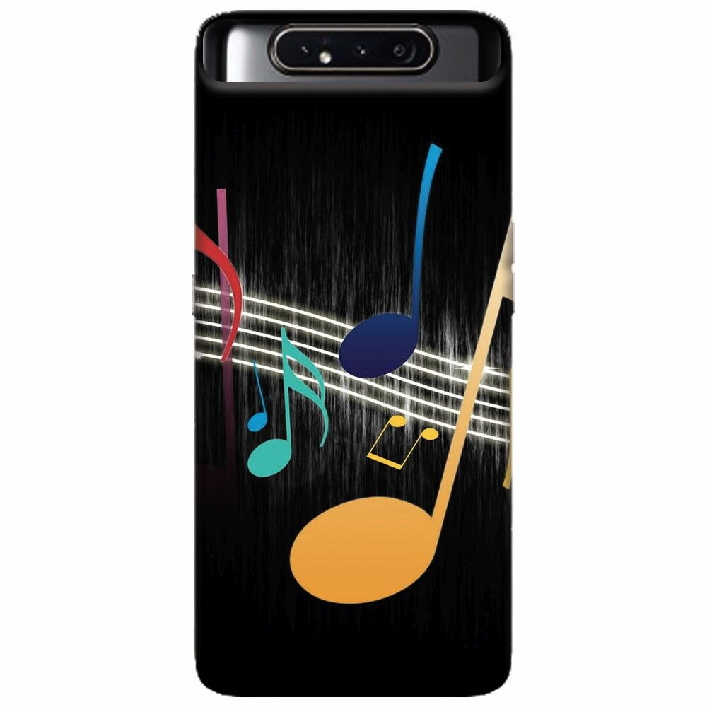 Husa silicon pentru Samsung Galaxy A80, Colorful Music