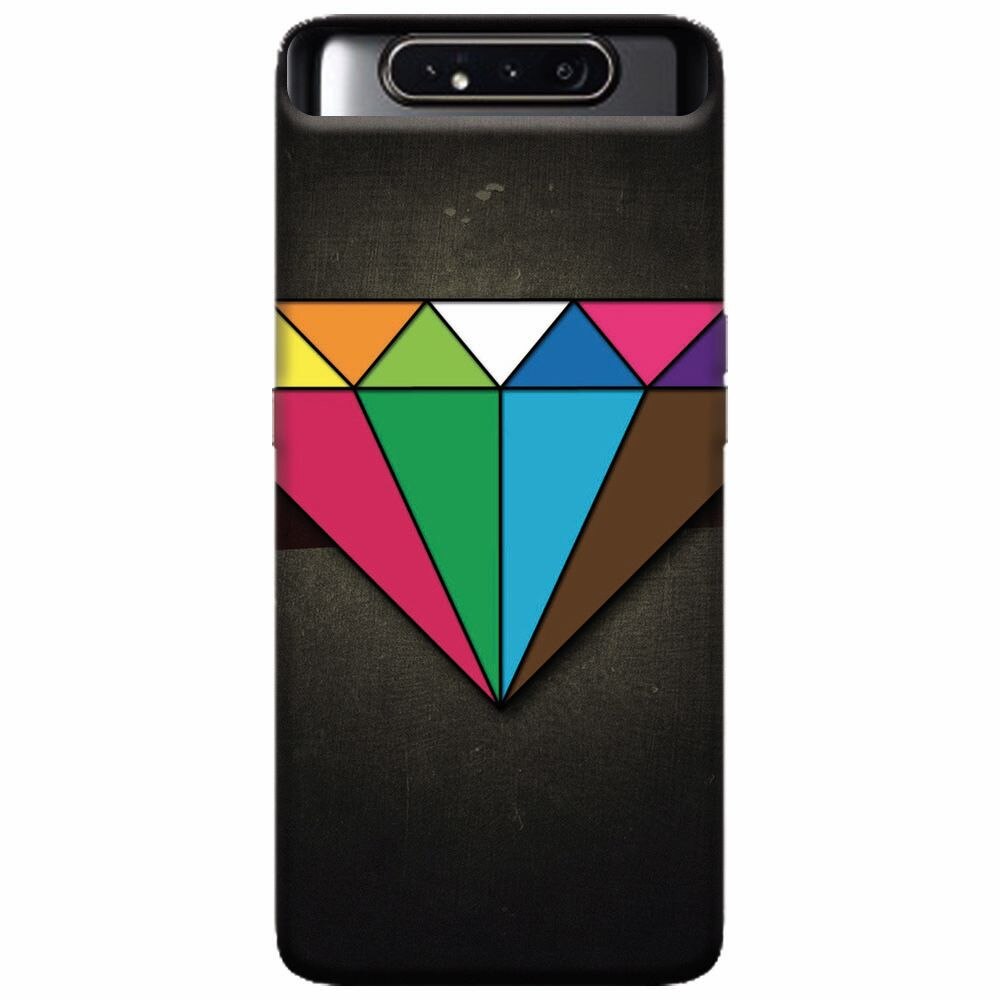 Husa silicon pentru Samsung Galaxy A80, Colorful Diamond