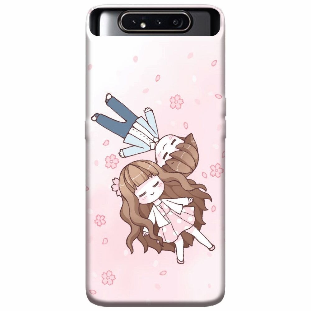Husa silicon pentru Samsung Galaxy A80, Cute Couple