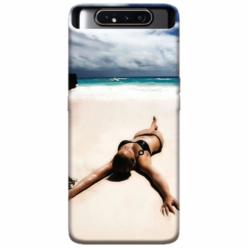 Husa silicon pentru Samsung Galaxy A80, Beach Lounging