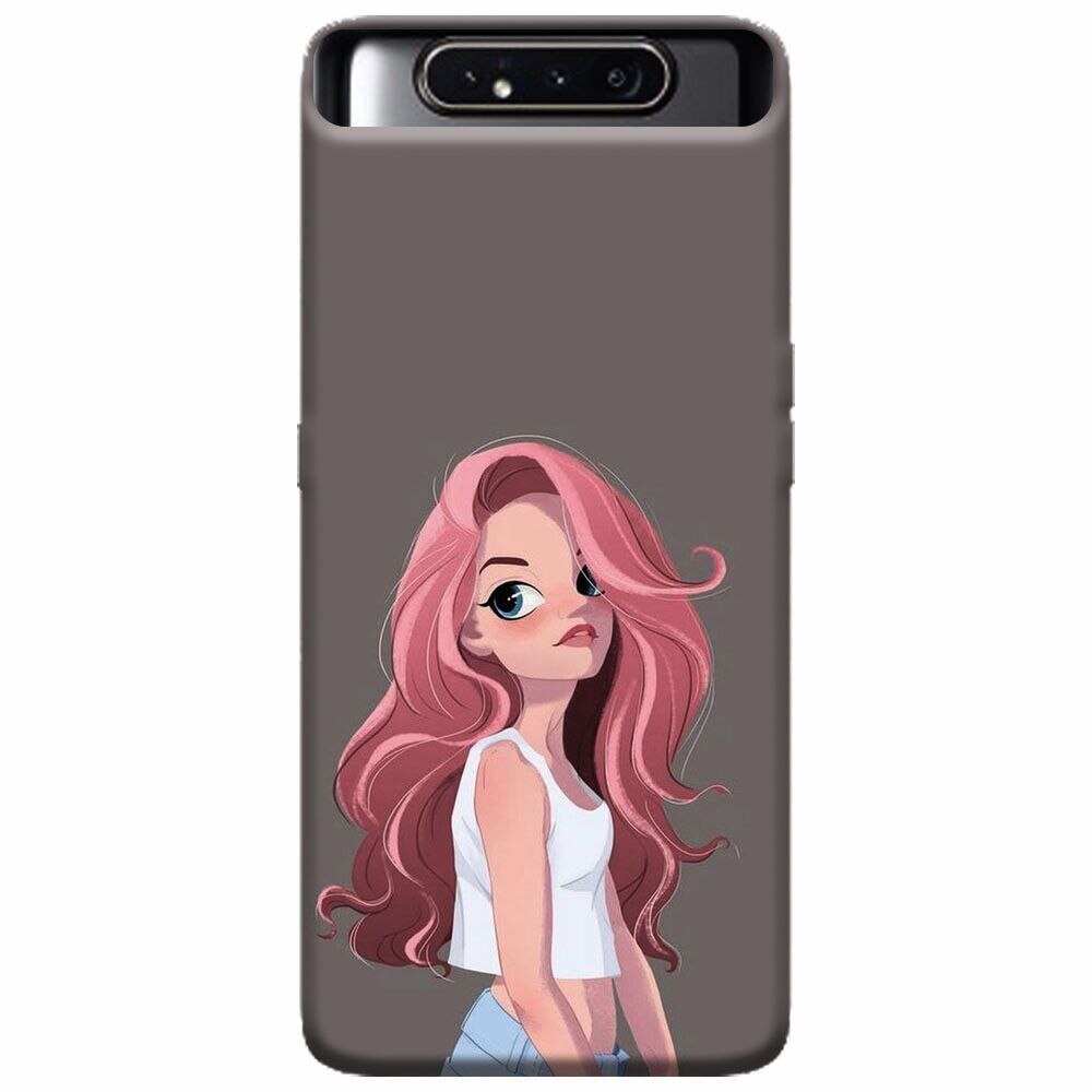Husa silicon pentru Samsung Galaxy A80, Cute Girl