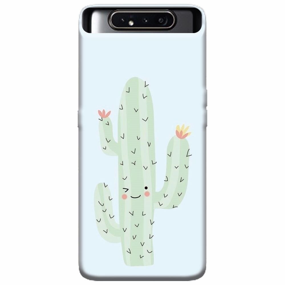 Husa silicon pentru Samsung Galaxy A80, Cactus