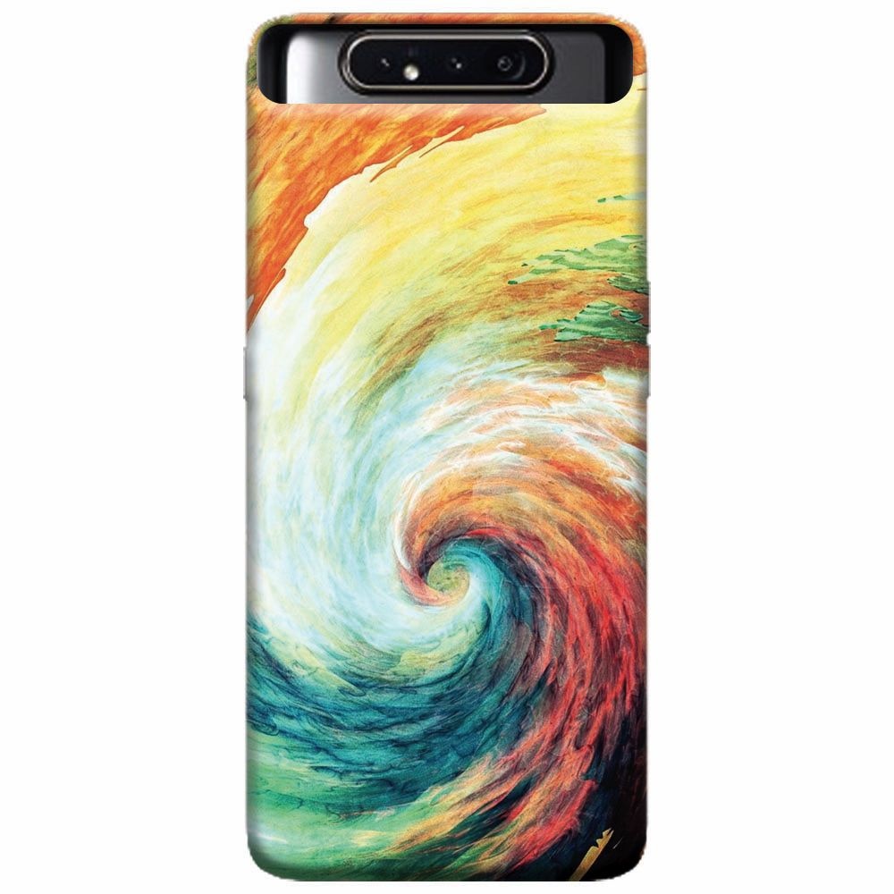 Husa silicon pentru Samsung Galaxy A80, Big Wave Painting