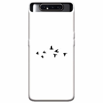 Husa silicon pentru Samsung Galaxy A80, Birds Husa silicon pentru Samsung Galaxy A80, Birds
