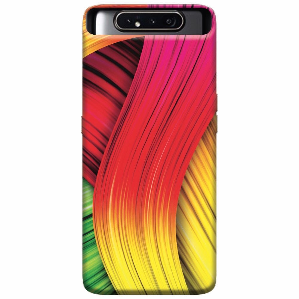 Husa silicon pentru Samsung Galaxy A80, Colorful Abstract