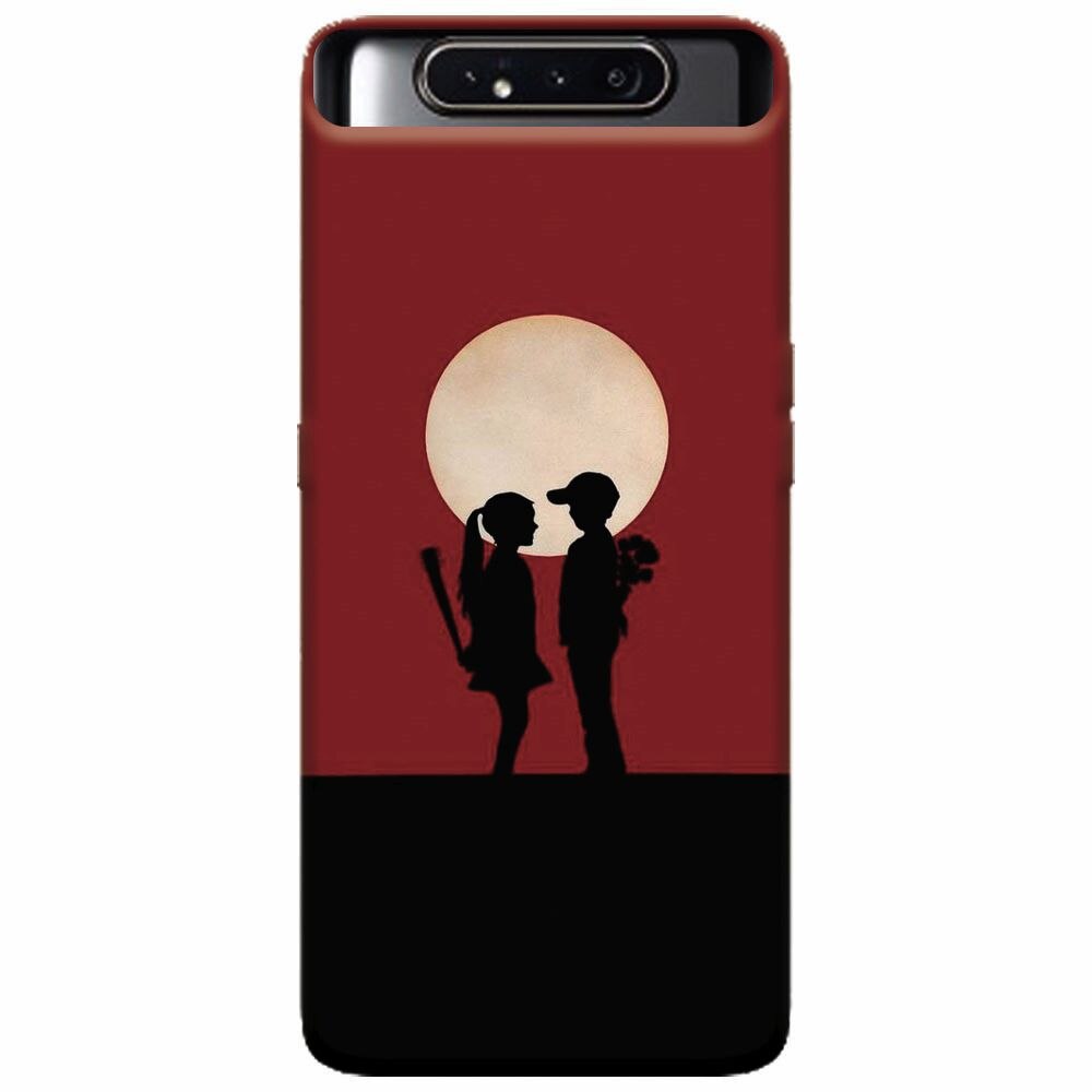 Husa silicon pentru Samsung Galaxy A80, Boy Girl Love Story