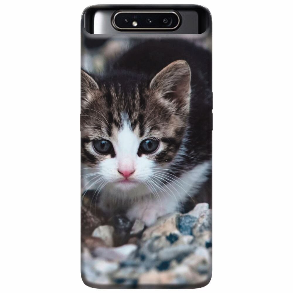 Husa silicon pentru Samsung Galaxy A80, Animal Cat