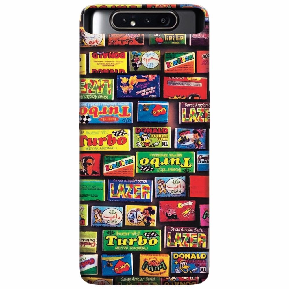 Husa silicon pentru Samsung Galaxy A80, Chewing Gum Turbo