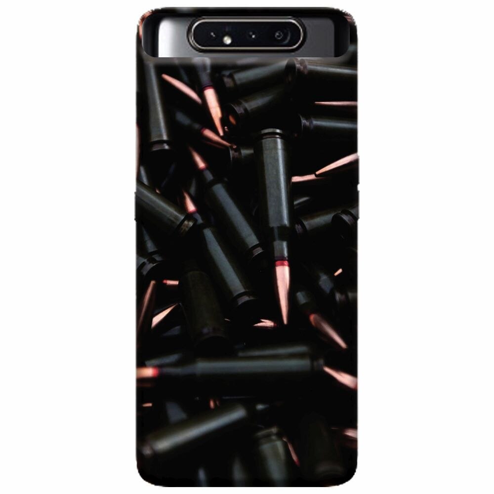Husa silicon pentru Samsung Galaxy A80, Ammunition Bullets