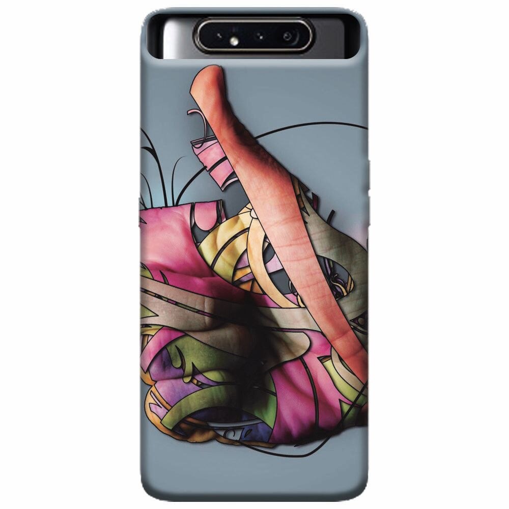 Husa silicon pentru Samsung Galaxy A80, Beautiful Hand Art