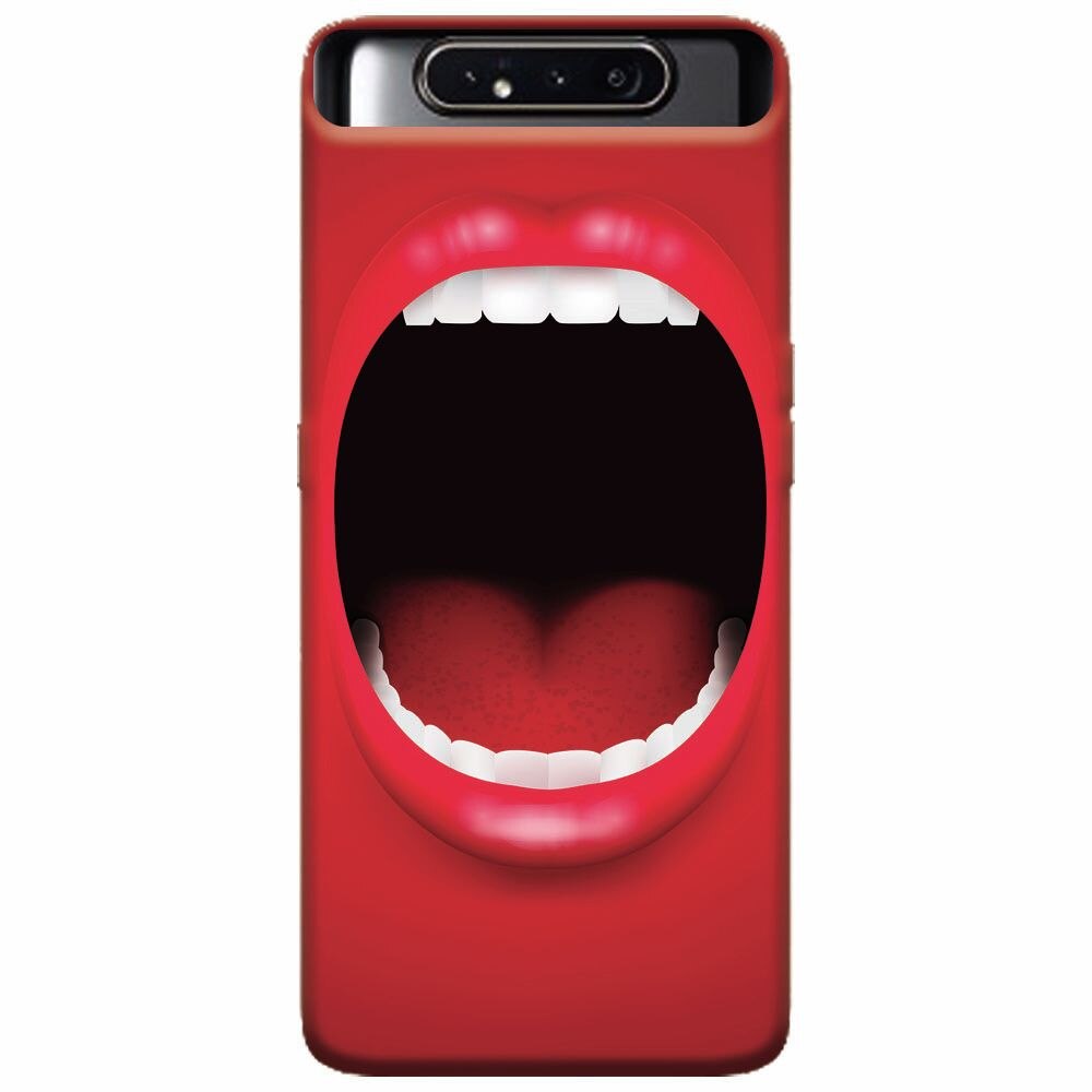 Husa silicon pentru Samsung Galaxy A80, Big Mouth
