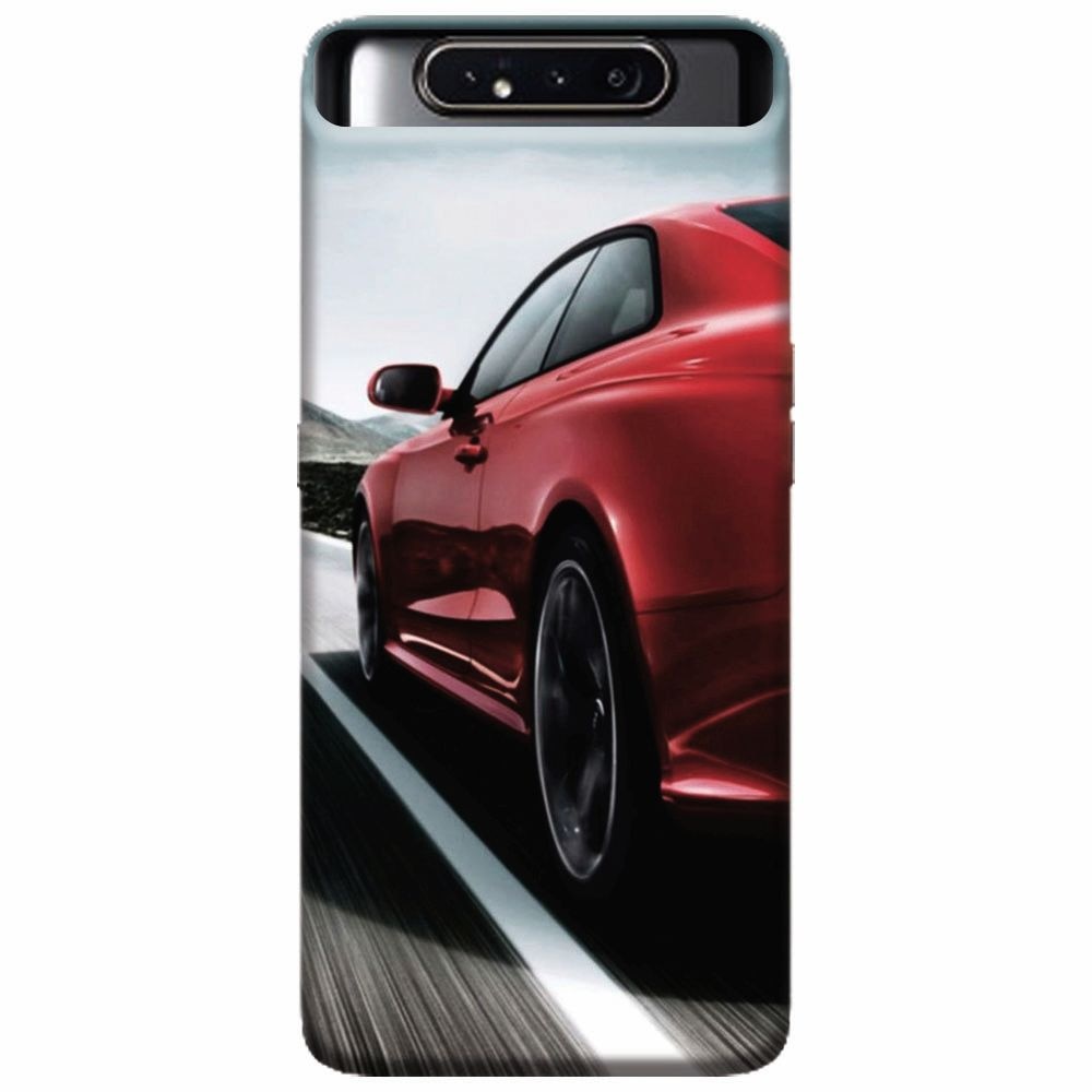 Husa silicon pentru Samsung Galaxy A80, Car On Road