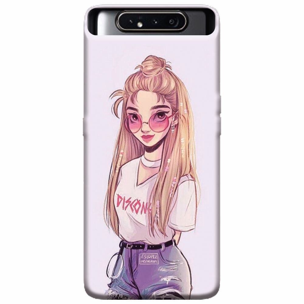 Husa silicon pentru Samsung Galaxy A80, Girl Look