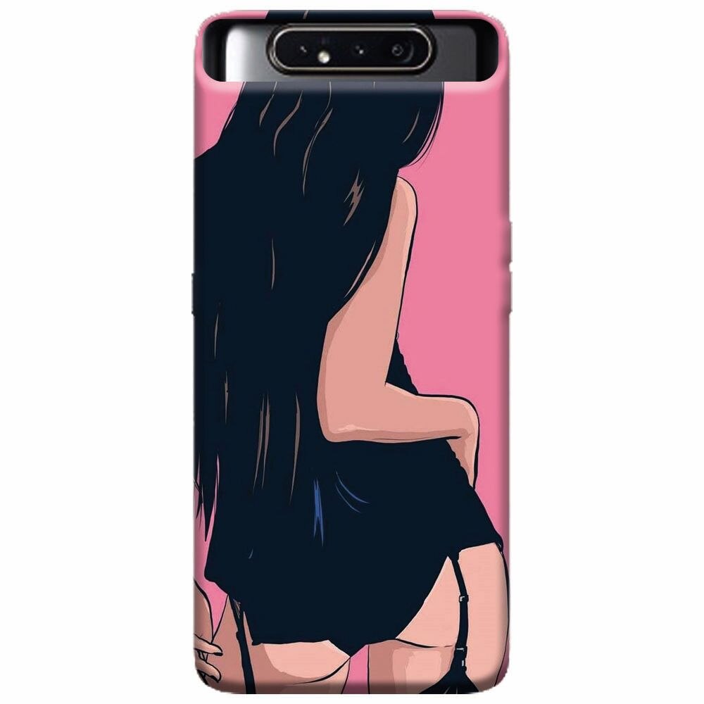 Husa silicon pentru Samsung Galaxy A80, Girl With Long Hair