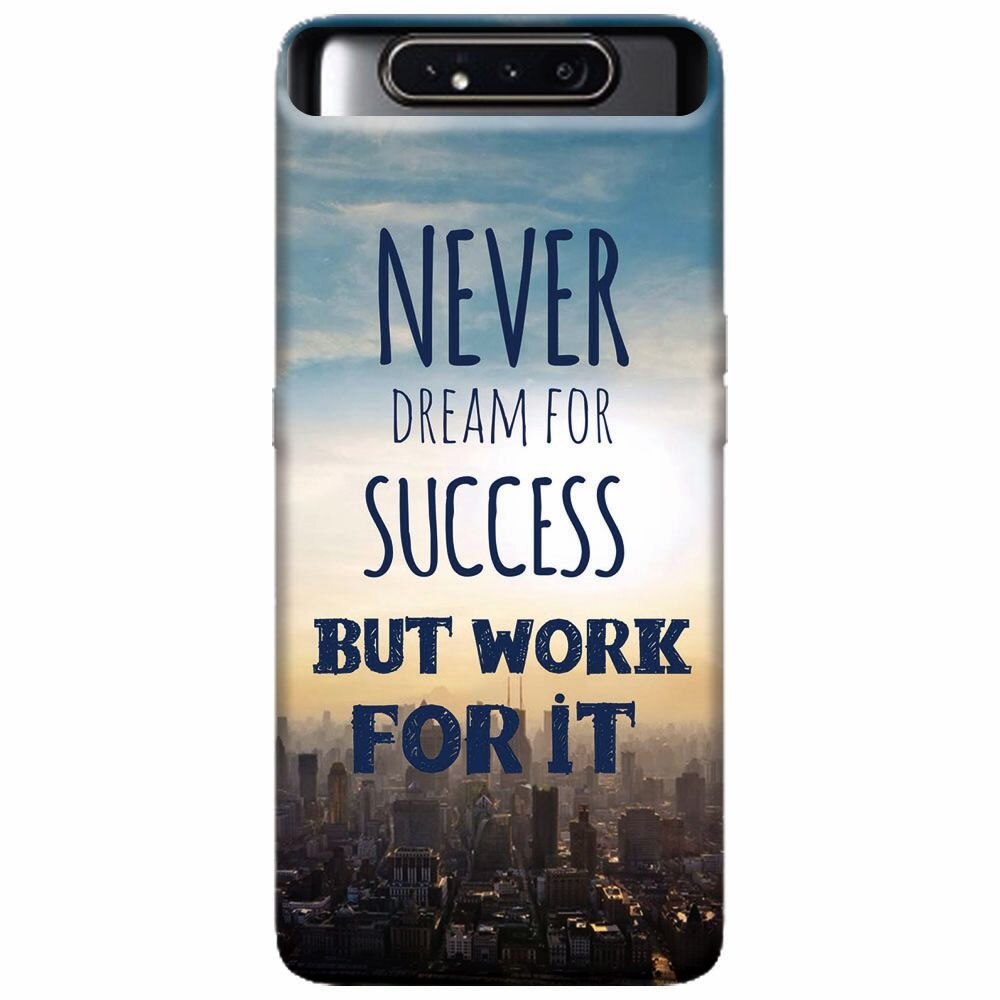 Husa silicon pentru Samsung Galaxy A80, Never Dream