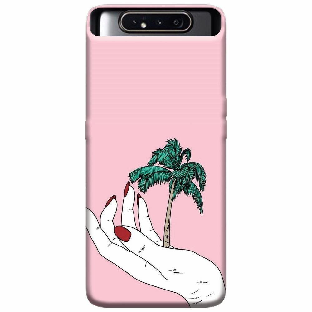 Husa silicon pentru Samsung Galaxy A80, Palm Tree
