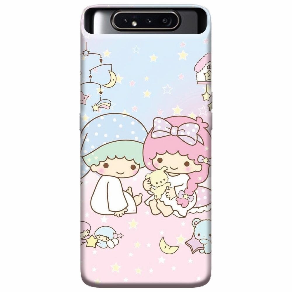 Husa silicon pentru Samsung Galaxy A80, Little Twins