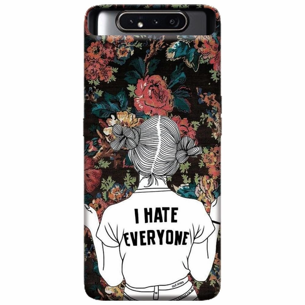 Husa silicon pentru Samsung Galaxy A80, I Hate Everyone