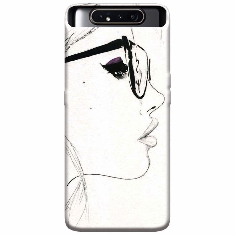 Husa silicon pentru Samsung Galaxy A80, Girl Face