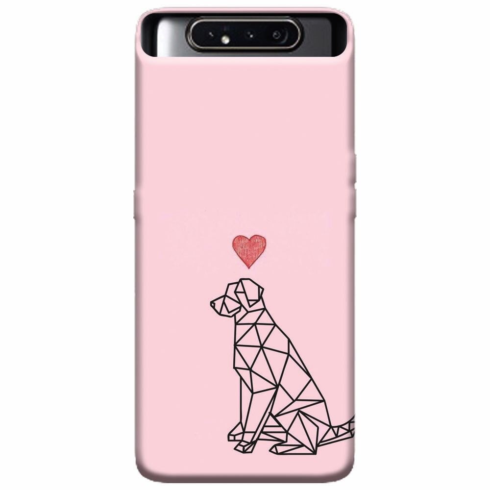 Husa silicon pentru Samsung Galaxy A80, Love Dog