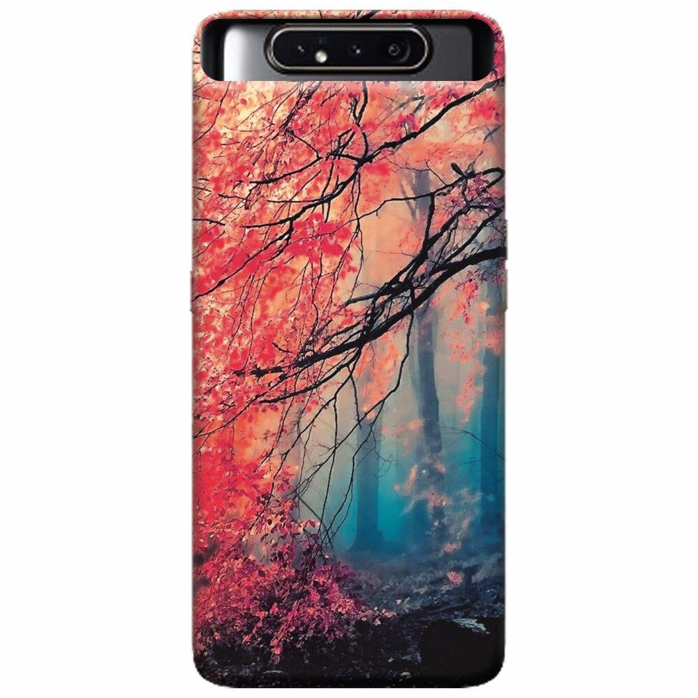 Husa silicon pentru Samsung Galaxy A80, Morning Fog Inest Nature