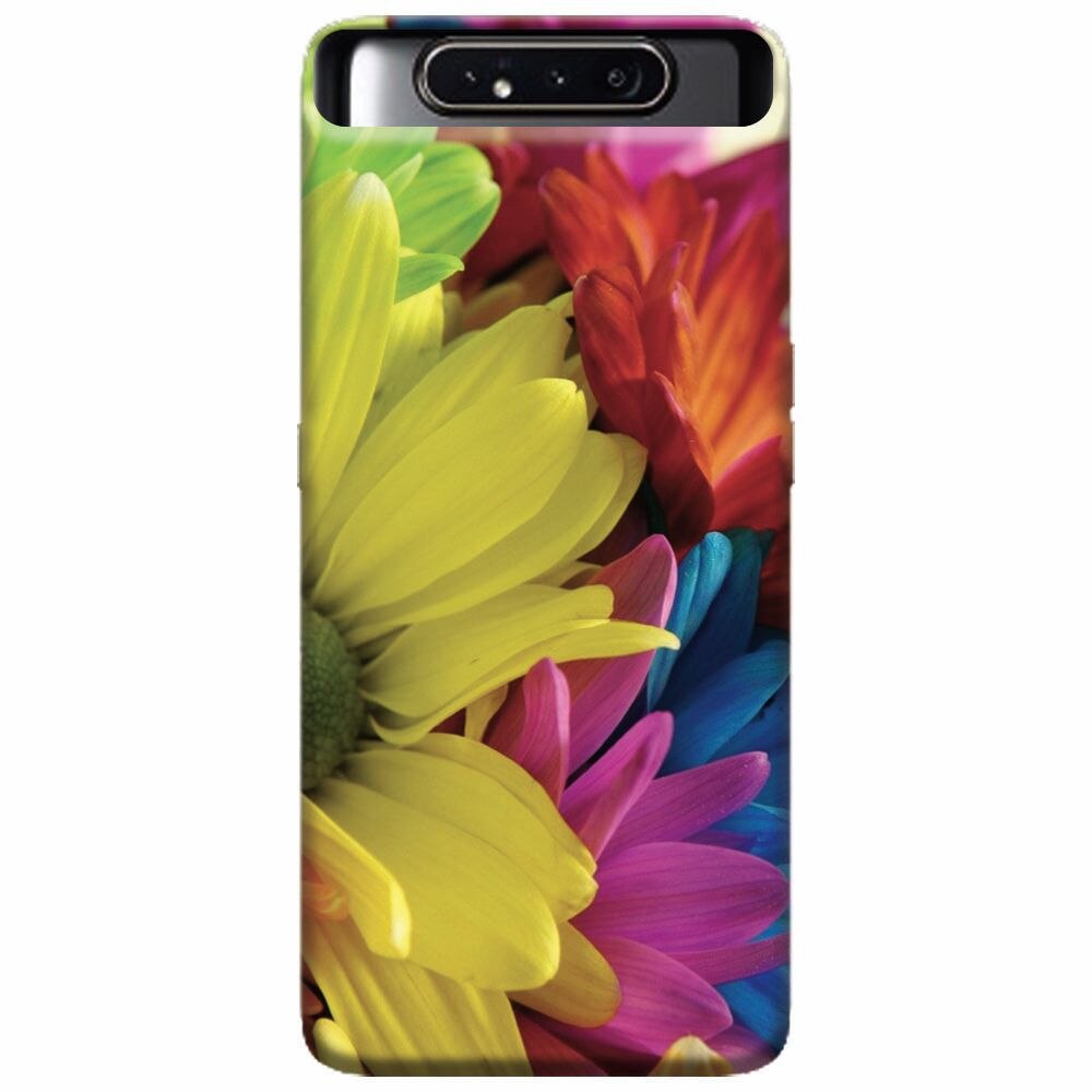Husa silicon pentru Samsung Galaxy A80, Flower
