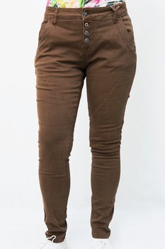 Pantaloni elastici stretch Sisters Point,maro,31 Pantaloni elastici stretch Sisters Point,maro,31
