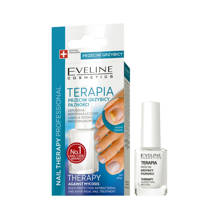 Tratament Unghii Eveline Cosmetics Impotriva Micozei si Infectiilor Fungice, 12 ml