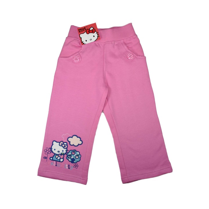 Панталон Hello Kitty с пухкава подплата розов - 98