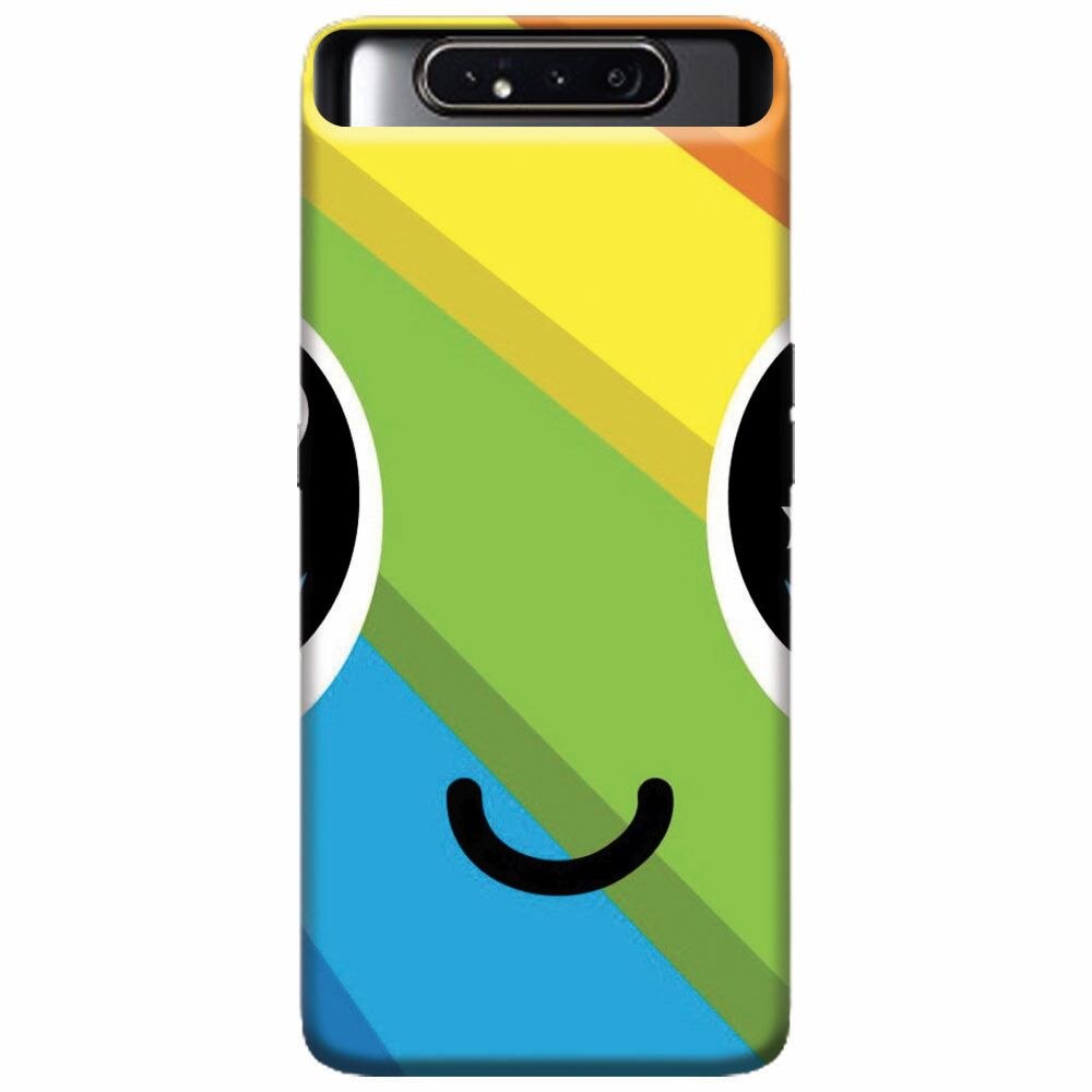 Husa silicon pentru Samsung Galaxy A80, Happy Face