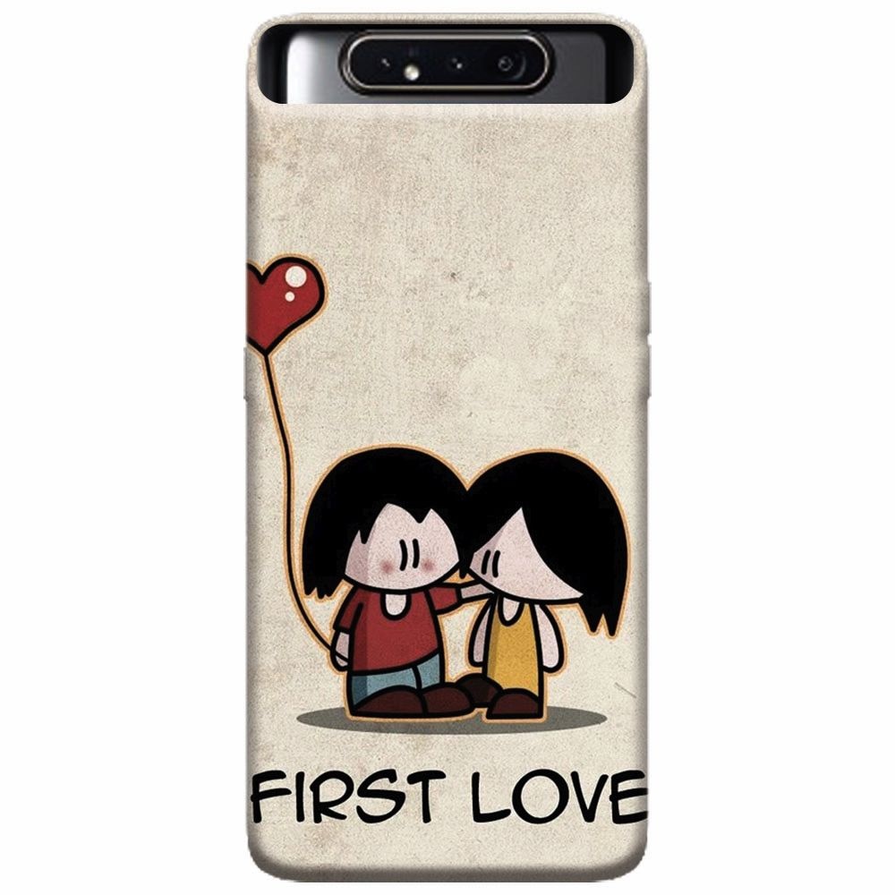 Husa silicon pentru Samsung Galaxy A80, First Love Great Lock Screen