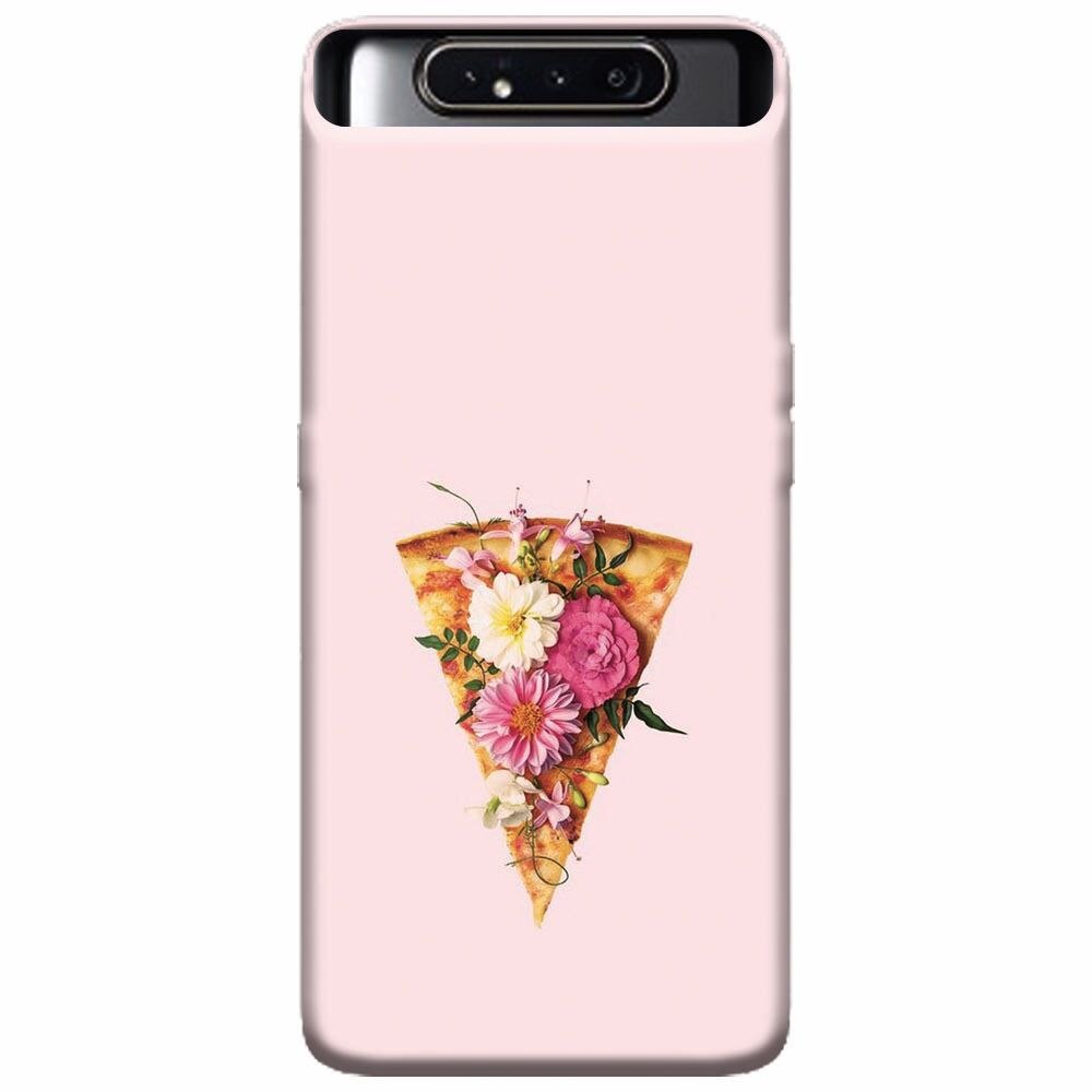 Husa silicon pentru Samsung Galaxy A80, Flower Pizza