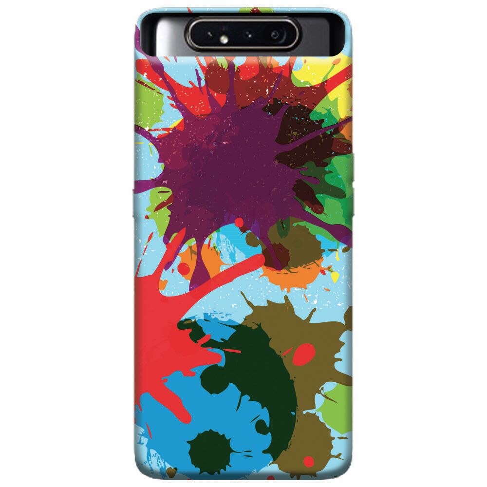 Husa silicon pentru Samsung Galaxy A80, Holi Splash