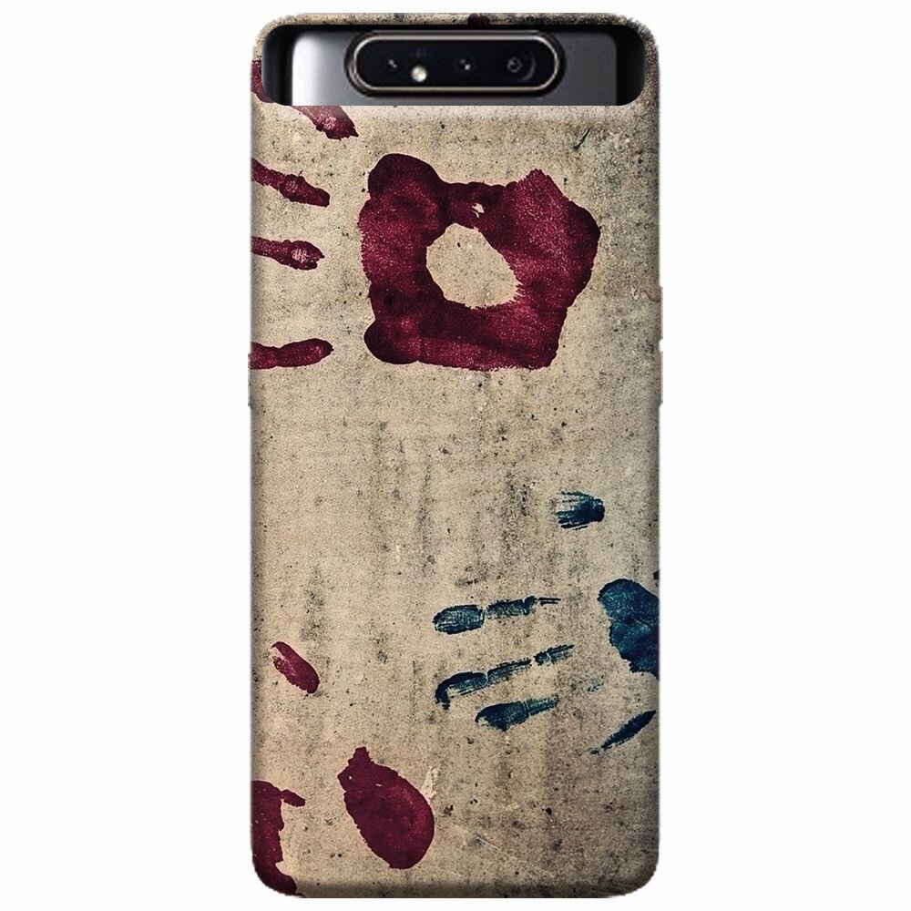 Husa silicon pentru Samsung Galaxy A80, Handprints