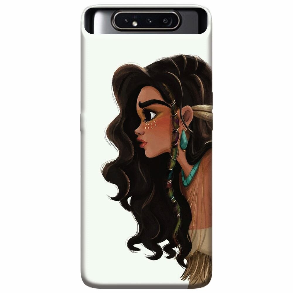 Husa silicon pentru Samsung Galaxy A80, Indian Girl