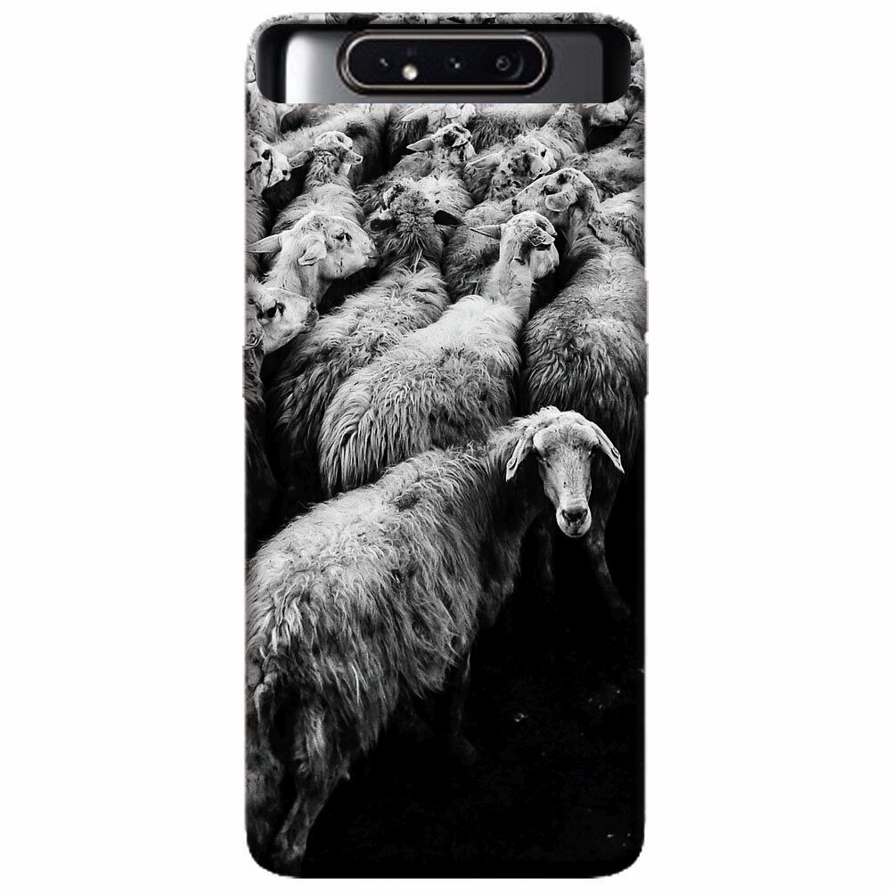 Husa silicon pentru Samsung Galaxy A80, Sheep
