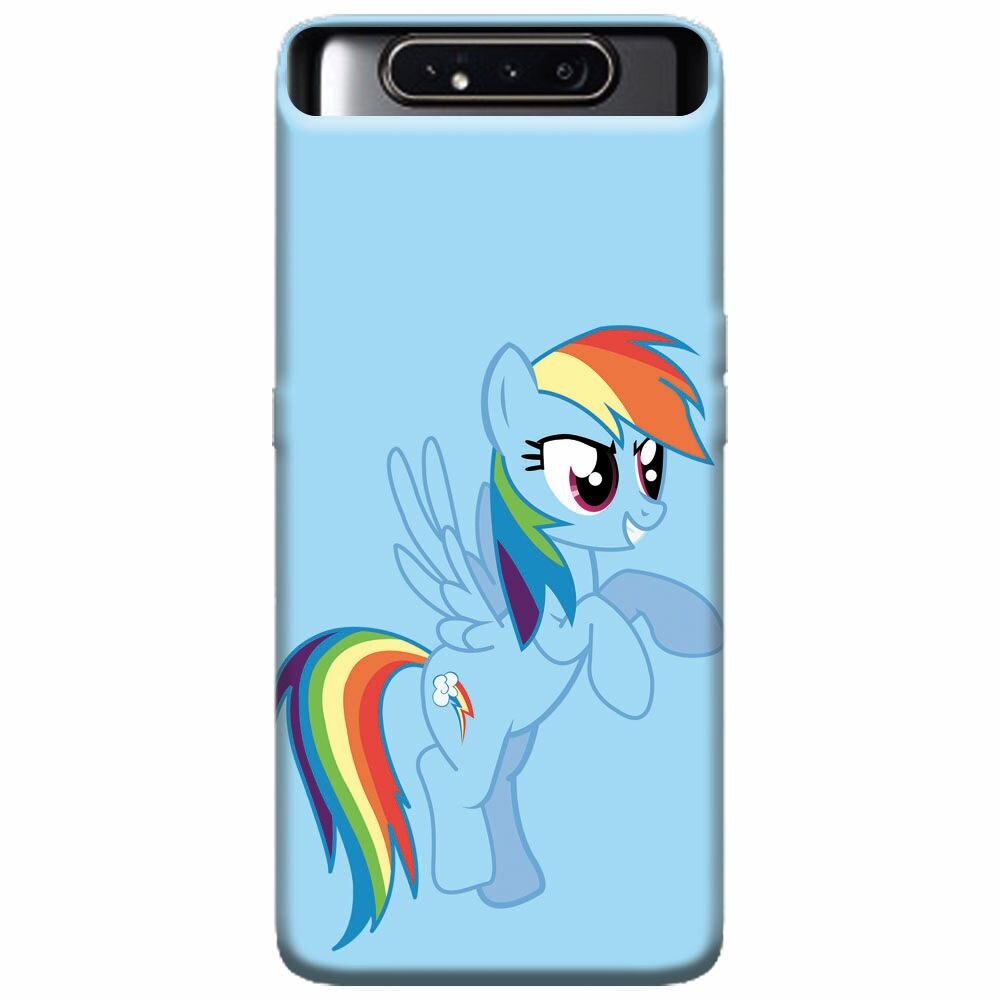 Husa silicon pentru Samsung Galaxy A80, Rainbow Dash