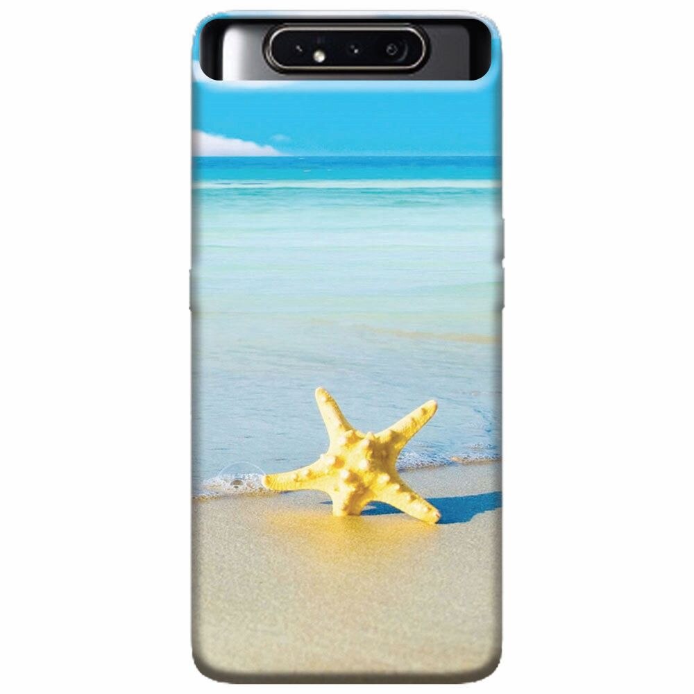 Husa silicon pentru Samsung Galaxy A80, Starfish Beach