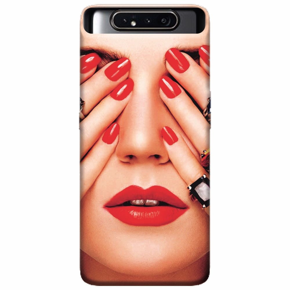 Husa silicon pentru Samsung Galaxy A80, Rings On All Fingers