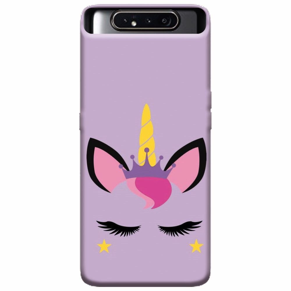 Husa silicon pentru Samsung Galaxy A80, Unicorn Shine