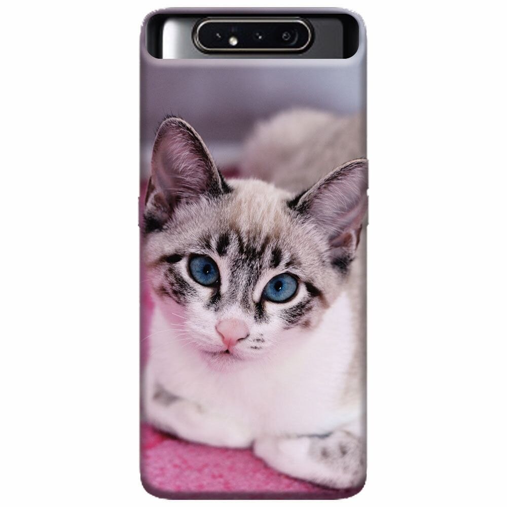 Husa silicon pentru Samsung Galaxy A80, Siamese Kitty