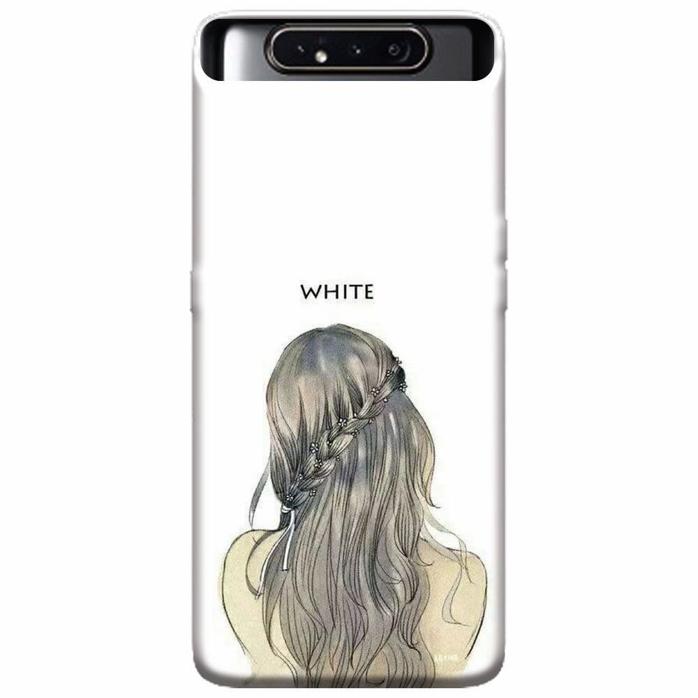 Husa silicon pentru Samsung Galaxy A80, White