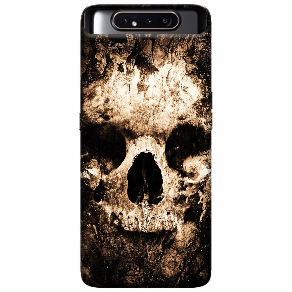 Husa silicon pentru Samsung Galaxy A80, Zombie Skull