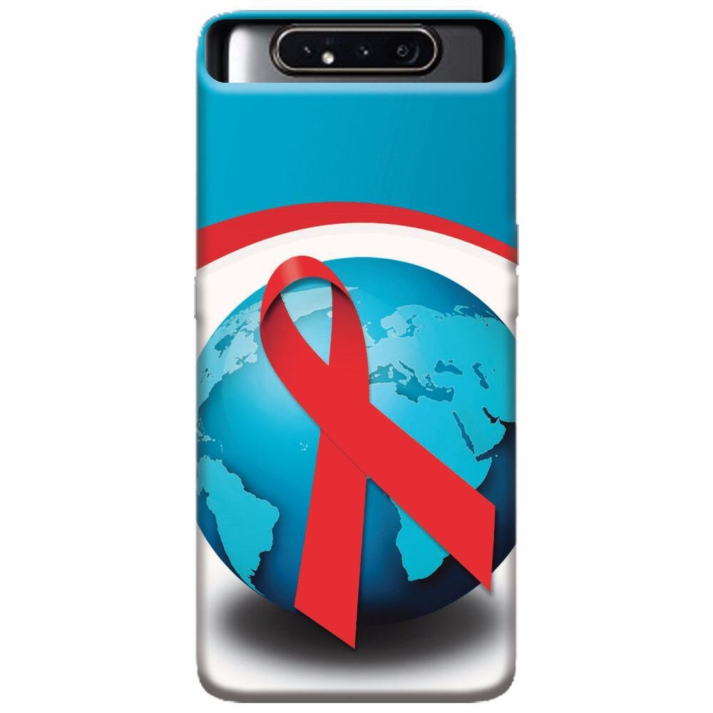 Husa silicon pentru Samsung Galaxy A80, World Aids Day