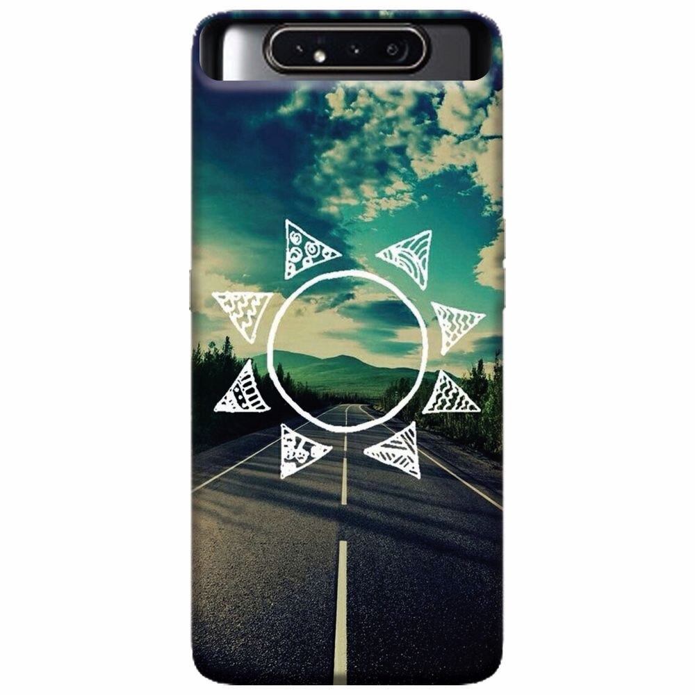 Husa silicon pentru Samsung Galaxy A80, Sun On The Road