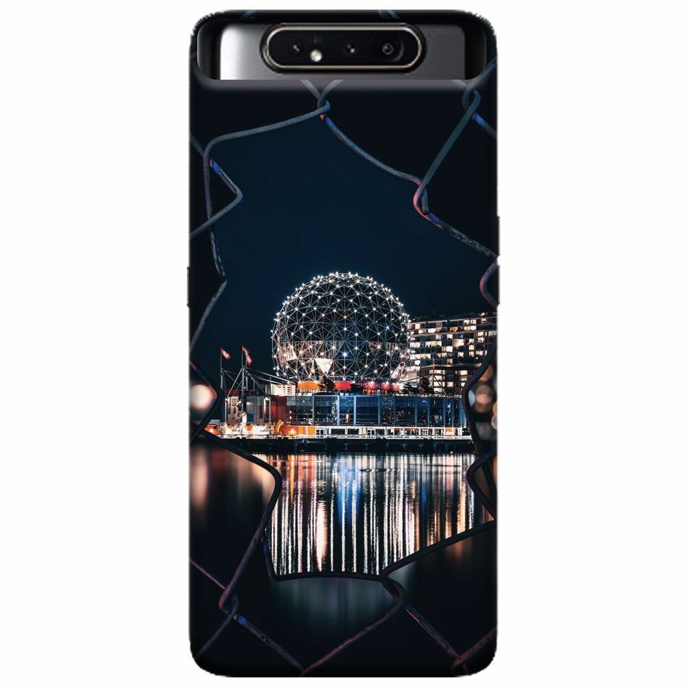 Husa silicon pentru Samsung Galaxy A80, Abstract Architectural Design