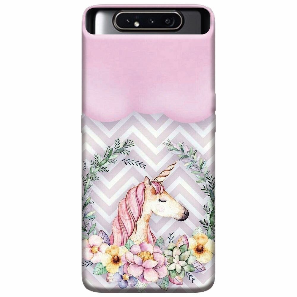 Husa silicon pentru Samsung Galaxy A80, Aesthetic Unicorn