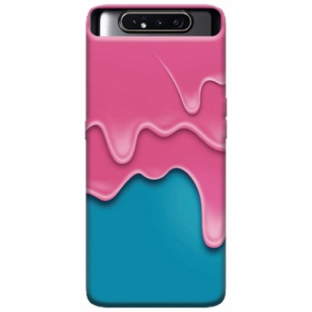 Husa silicon pentru Samsung Galaxy A80, Pink Liquid Dripping Husa silicon pentru Samsung Galaxy A80, Pink Liquid Dripping