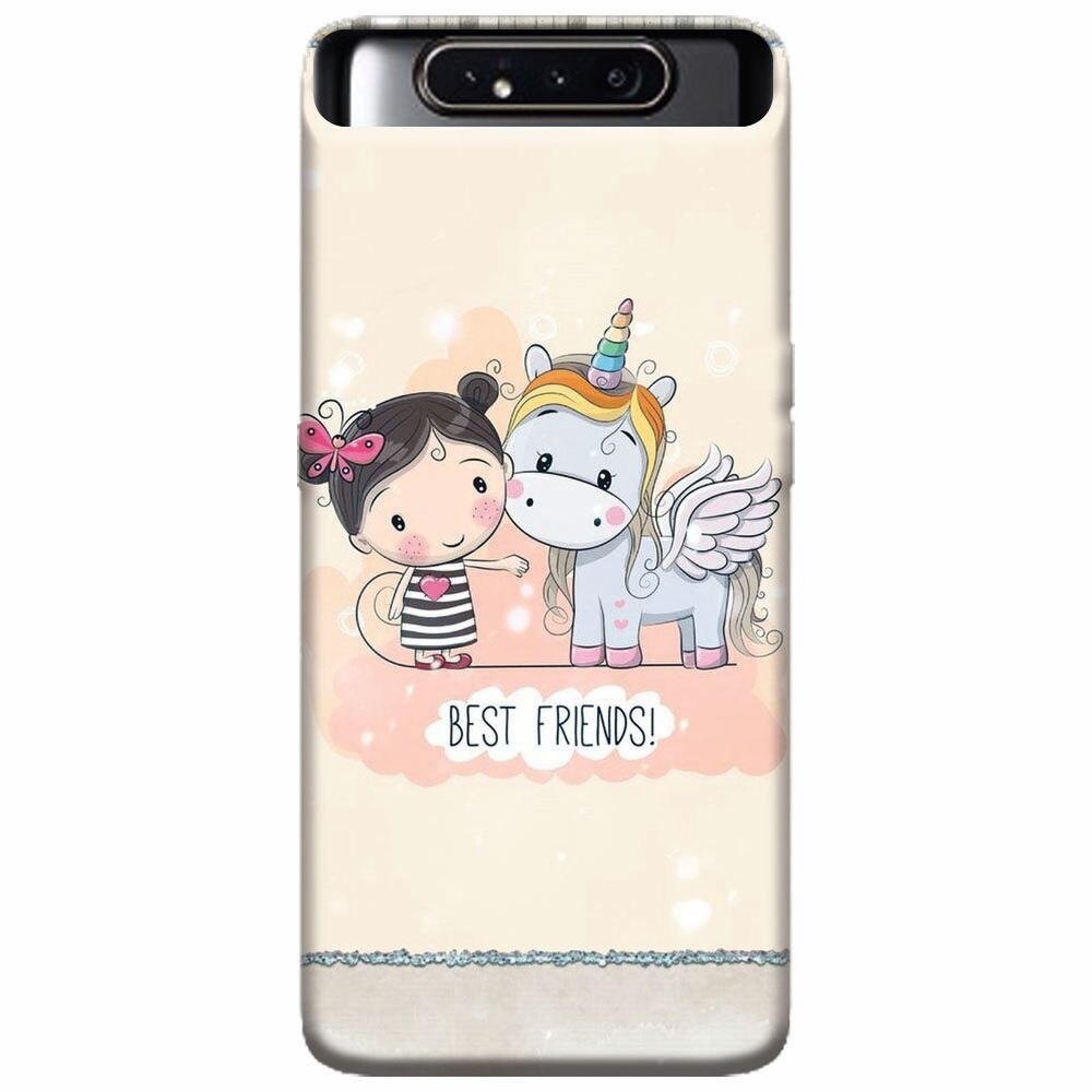 Husa silicon pentru Samsung Galaxy A80, Best Friends
