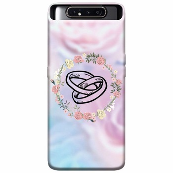 Husa silicon pentru Samsung Galaxy A80, Rings Husa silicon pentru Samsung Galaxy A80, Rings